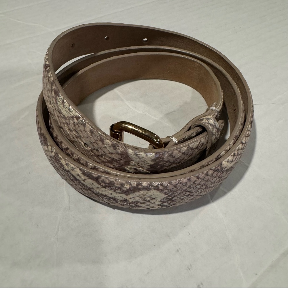 Ann Taylor Genuine Leather Animal Print Belt